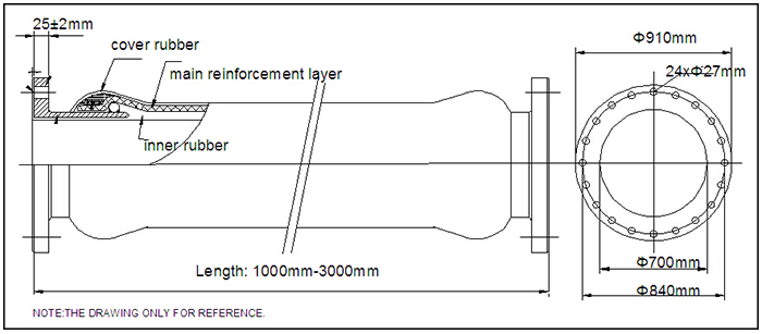 Drawing for DN700 Dredging Discharge Rubber Hose.jpg